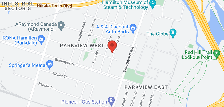 map of 659 Dunn Avenue
